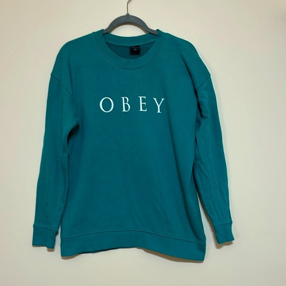 Obey Crewneck Sweatshirt Sz Large - Picture 1 of 7